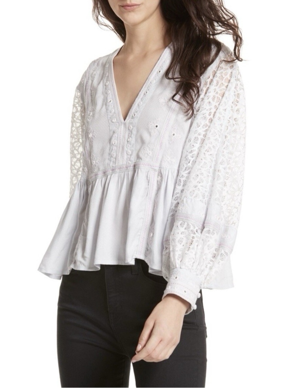 Free People Boogie All Night Top Blouse